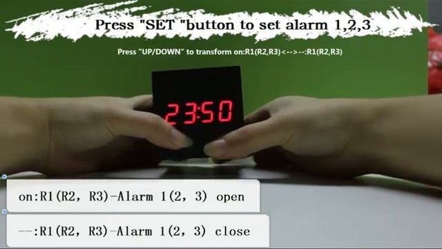 LED Часы-будильник Wood Clock C-1293 термометр - ВИДЕО ИНСТРУКЦИЯ ПО НАСТРОЙКЕ КУБА смотреть онлайн