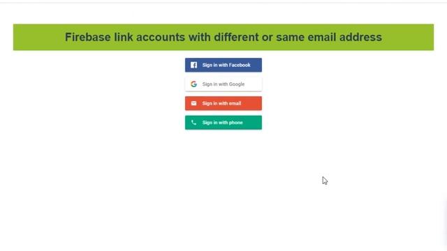 Firebase link accounts with different or same email address смотреть онлайн