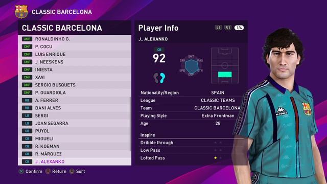 PES 2020 - CLASSIC BARCELONA (PS4) смотреть онлайн