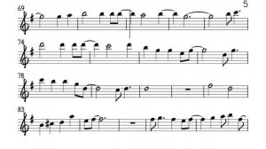 I WON'T LAST A DAY WITHOUT YOU BOSSA Flute Violin Sheet Music Backing Track Play Along Partitura