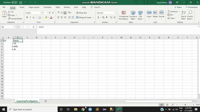 Importing CSV file from Pgadmin in PostgreSQL смотреть онлайн