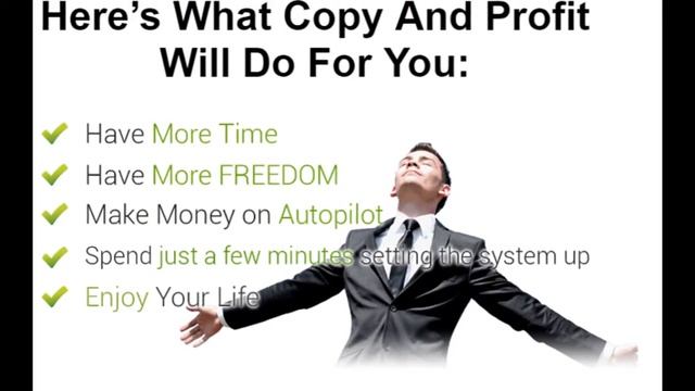 Copy & Profit, make $1,418 in 6 days with free detail bonus guide смотреть онлайн