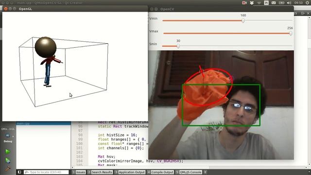 Interação com um personagem fisicamente simulado (OpenCV + OpenGL) смотреть онлайн