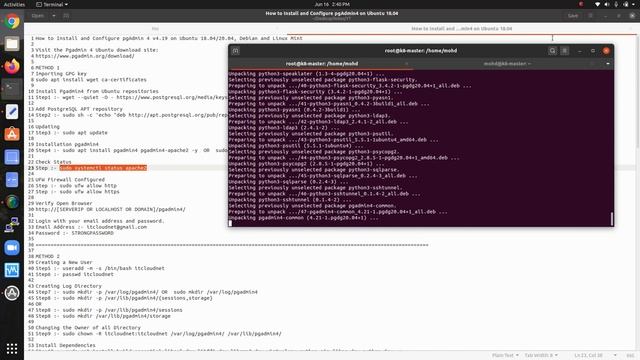 How To Install And Configure PgAdmin 4 V4.19 On Ubuntu 18.04/20.04, Debian And Linux Mint