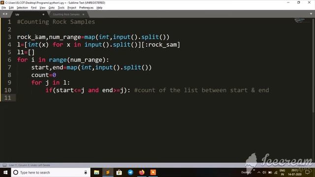 Counting Rock Samples ( Code Vita previous year Q &Ans) смотреть онлайн