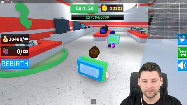 MAKING MILLIONS in ROBLOX SHOPPING SIMULATOR смотреть онлайн