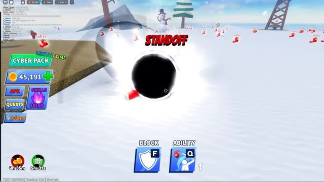 NEW WINTER UPDATE "DRIBBLE AND FREEZE TRAP" ABILITY in Roblox Blade Ball смотреть онлайн