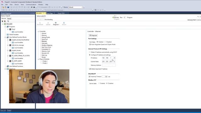 Change the IP address of your PLC from within CCW (Connected Components Workbench) смотреть онлайн