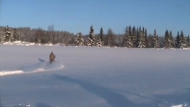 Длинный буран в глубоком снегу. смотреть онлайн