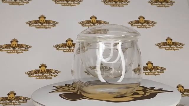 Стеклянная кружка с колбой 300мл, артикул 3130