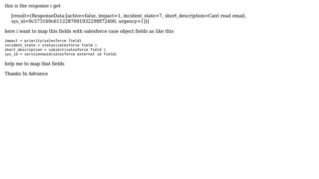 Salesforce: How to map case object fields with deserialization JSON data? смотреть онлайн