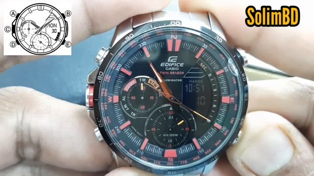 Casio Edifice ERA-300 5366 Full Time Setting