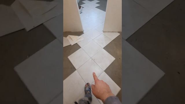 Диагональная укладка плитки. Советы. смотреть онлайн