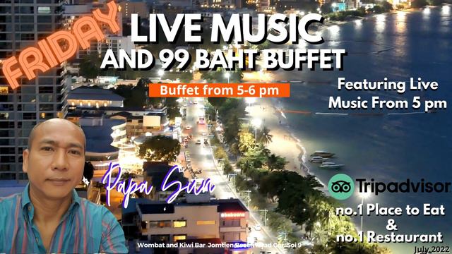 This FRIDAY Live Music and an Awesome Buffet for 99 Baht смотреть онлайн