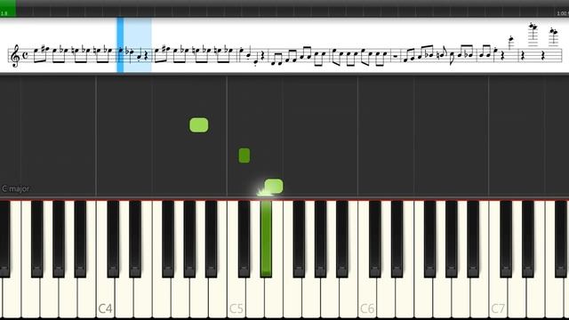 Песенка Винни-Пуха - ­Если я чешу в затылке - Не беда. (ноты песни для детей и малышей играем легко смотреть онлайн