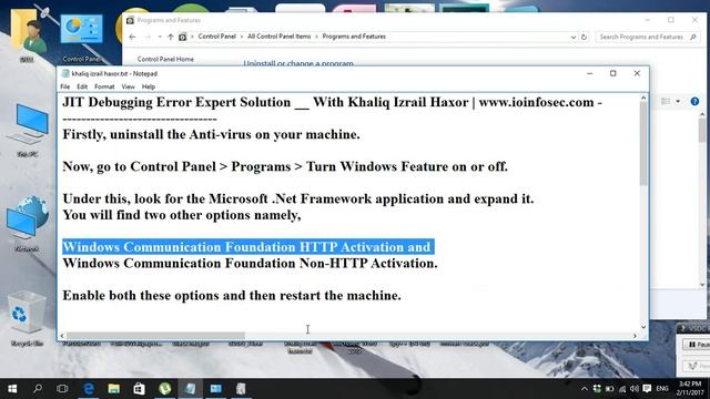 Fix Just In Time JIT debugger Error Expert Solution смотреть онлайн