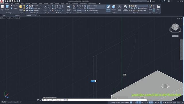 AutoCAD 3D Mechanical Drawing Tutorial - 3 смотреть онлайн
