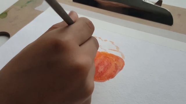 ?Рисую помидор акварелью? speedpaint смотреть онлайн