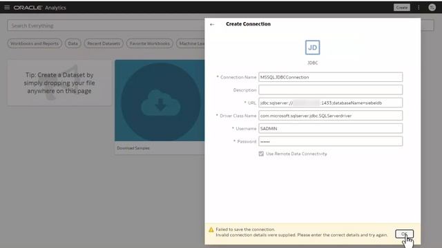 Troubleshooting a JDBC connection in OAC смотреть онлайн
