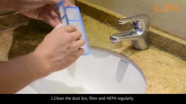 How to clean the dust bin | ILIFE V1 Robot Vacuum смотреть онлайн