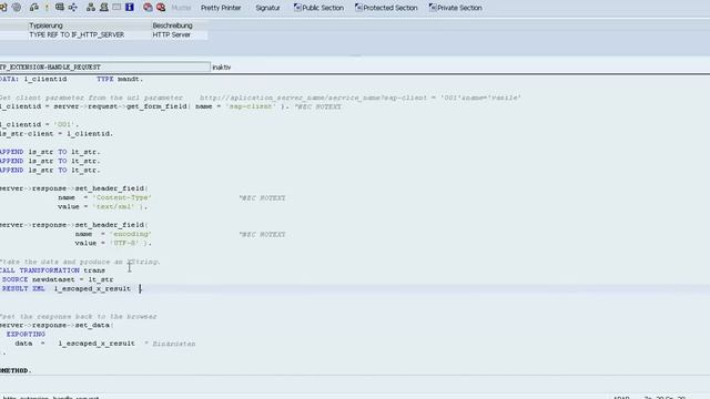 Build a HTTP Request in ABAP in SICF, IF_HTTP_EXTENSION~HANDLE_REQUEST смотреть онлайн