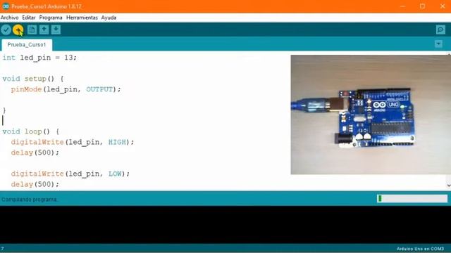 Curso Arduino #3 - Programas - Cómo Subir Un Programa A La Placa Arduino смотреть онлайн