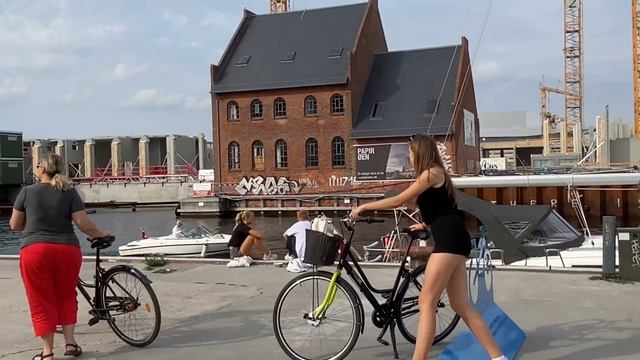 Broens Beach, Harbour Broens Food Street, Travel Copenhagen Denmark, Aug 2021 #4K Walk #Tourist