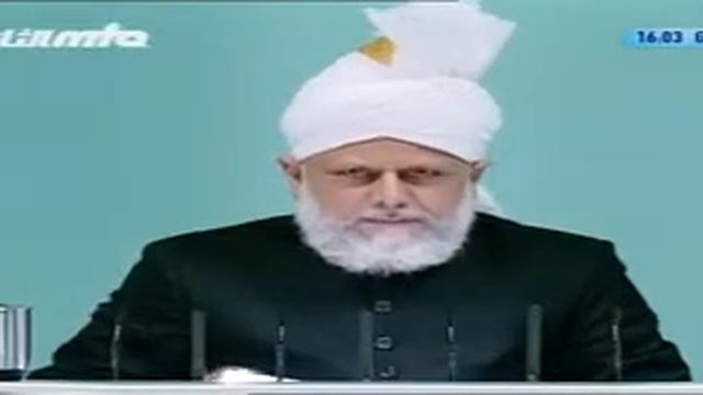 Проповедь Хазрата Мирзы Масрура Ахмада (01-10-10) часть 1 смотреть онлайн