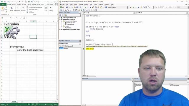 How to use Goto in Excel VBA. Jumping lines of code - Code Included смотреть онлайн