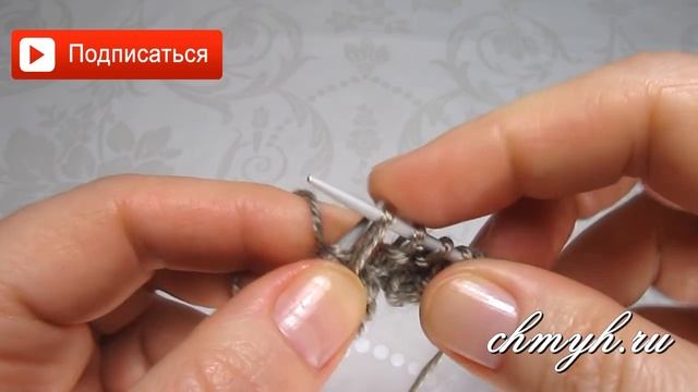 ▶️ Простой узор с ОБВИТЫМИ ПЕТЛЯМИ. Рельефные узоры спицами. Вязание спицами с Larisa Chmyh №29 смотреть онлайн