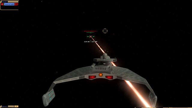 Star Trek Bridge Commander - K't'inga class vs USS Enterprise смотреть онлайн