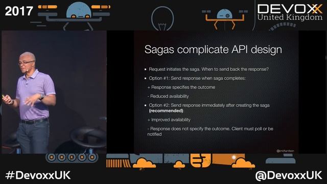 Using sagas to maintain data consistency in a microservice architecture by Chris Richardson смотреть онлайн