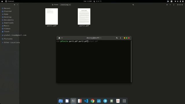 Merge Two PDF Files in LINUX смотреть онлайн