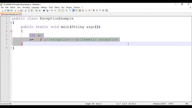 14 JAN 2021 1 JAVA EXCEPTION HANDLING EXAMPLE смотреть онлайн