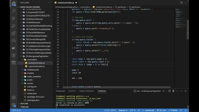 Build REST API with Node Express MongoDB - Pagination in Mongoose #26 смотреть онлайн