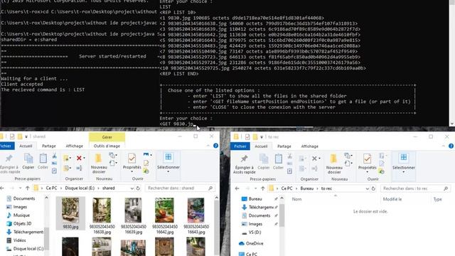 commands to execute the client and server in java смотреть онлайн