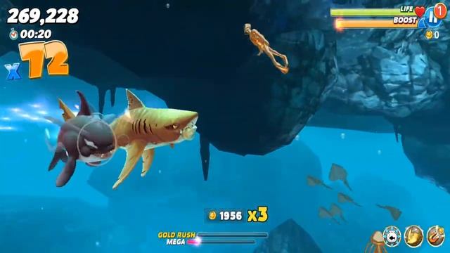 Hungry Shark World: Gameplay Walkthrough Part 16 - Tiger Shark (iOS, Android)