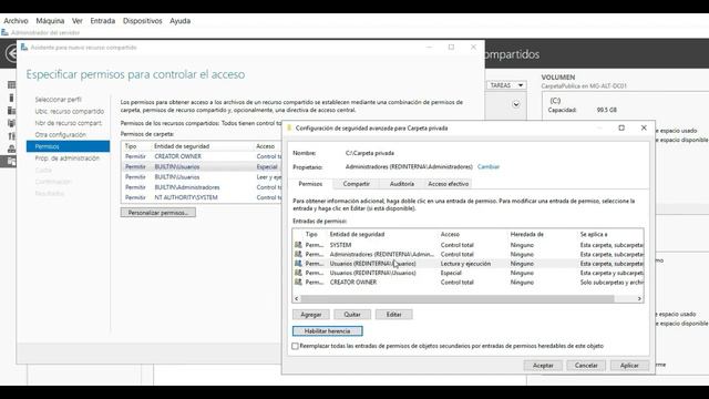Compartir archivos y carpetas privadas en Windows server 2019 смотреть онлайн