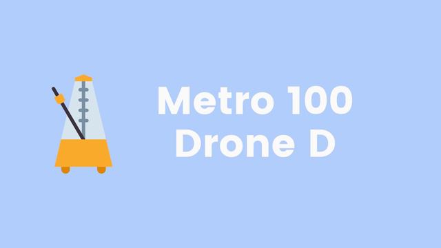 Metronome 100 BPM Drone D смотреть онлайн