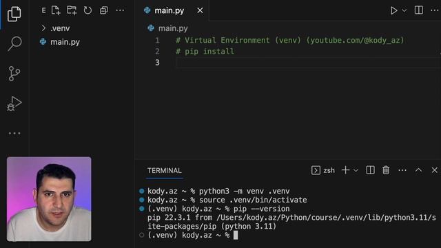 Virtual Environment (venv) & PIP install смотреть онлайн
