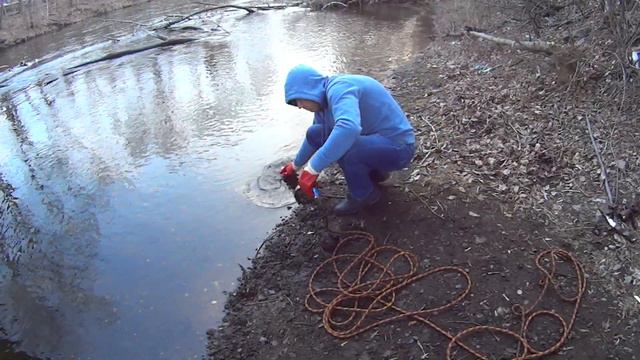 Рыбалка на поисковый магнит F400*2 на реке Исеть. Нашли нож и гильзу смотреть онлайн