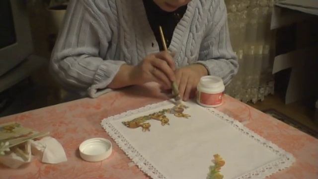 Мастер-класс в технике декупаж на ткани | Пасхальные зайцы смотреть онлайн
