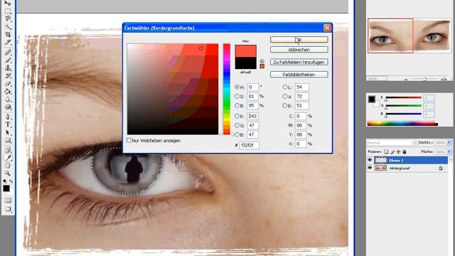 Wie färbe ich Augen in Photoshop ? / Adobe PH CS 3 смотреть онлайн