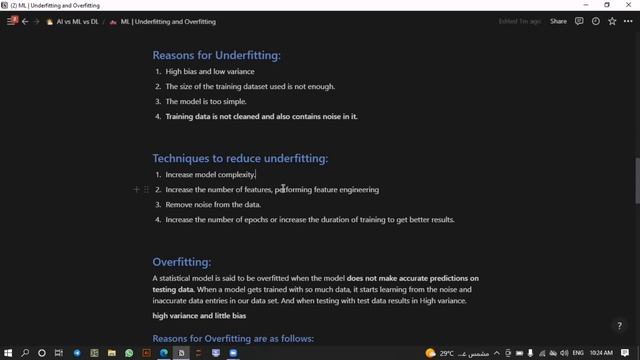 Overfitting and Underfitting in machine learning смотреть онлайн