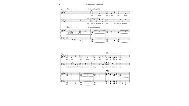 Go Down, Moses (SAB) - Jeffrey Cobb (MIDI Recording) смотреть онлайн