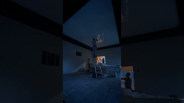 Двухуровневый потолок с подсветкой. смотреть онлайн