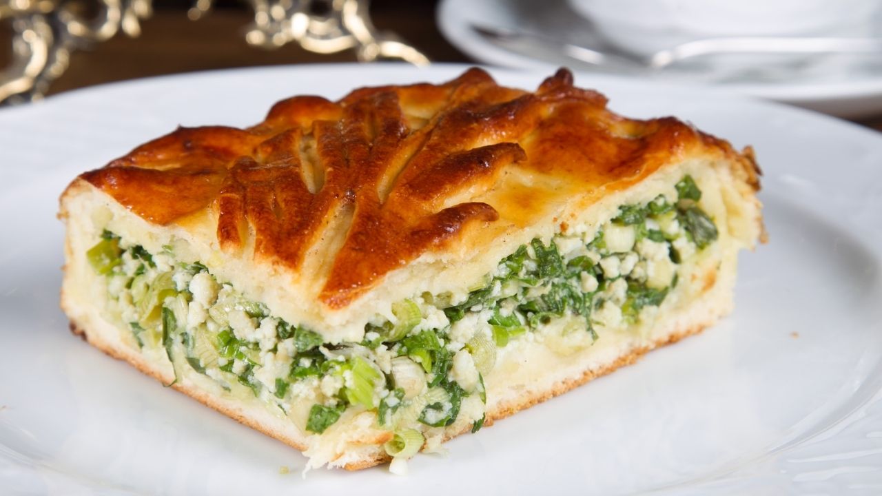 Заливной Пирог с Луком и Яйцом смотреть онлайн