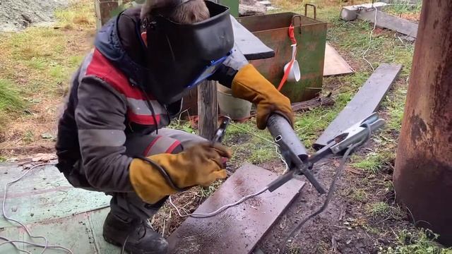 Ресанта 190 учусь варить на новом аппарате. Дача сентябрь 2021 СНТ «Автотранспортник» смотреть онлайн