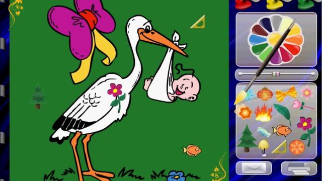 Раскраска младенец 2 - Игры на тему детей - igrytessy.ru смотреть онлайн