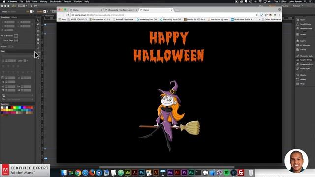 Happy Halloween! | Adobe Muse CC | Muse For You смотреть онлайн